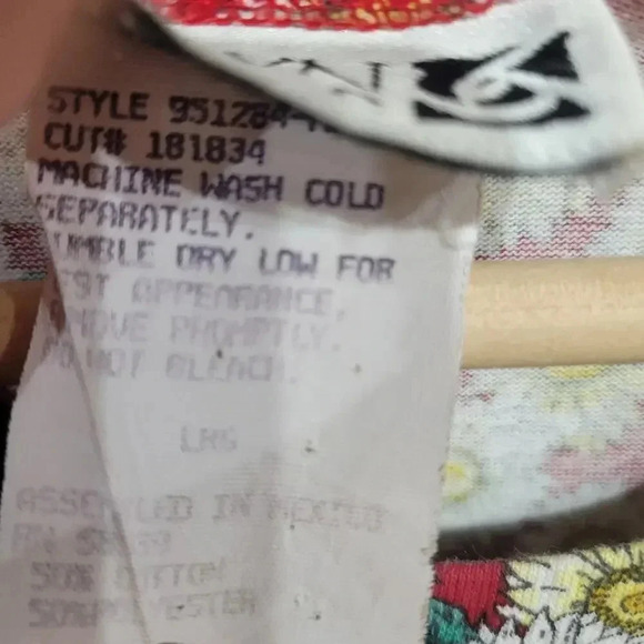 Vintage 1990s Red Daisy Shorts Romper Cottagecore Medium - Picture 5 of 6